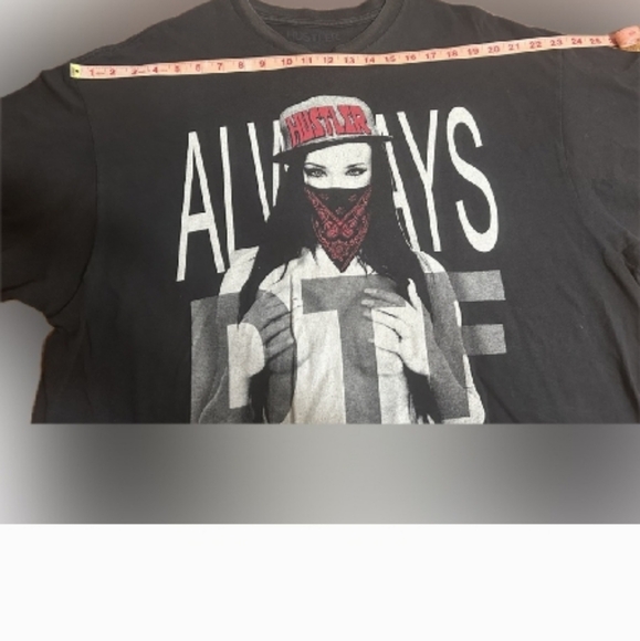 Vintage Hustler DTF Hollywood Iconic Black Unisex Graphic Tee. - Picture 2 of 4